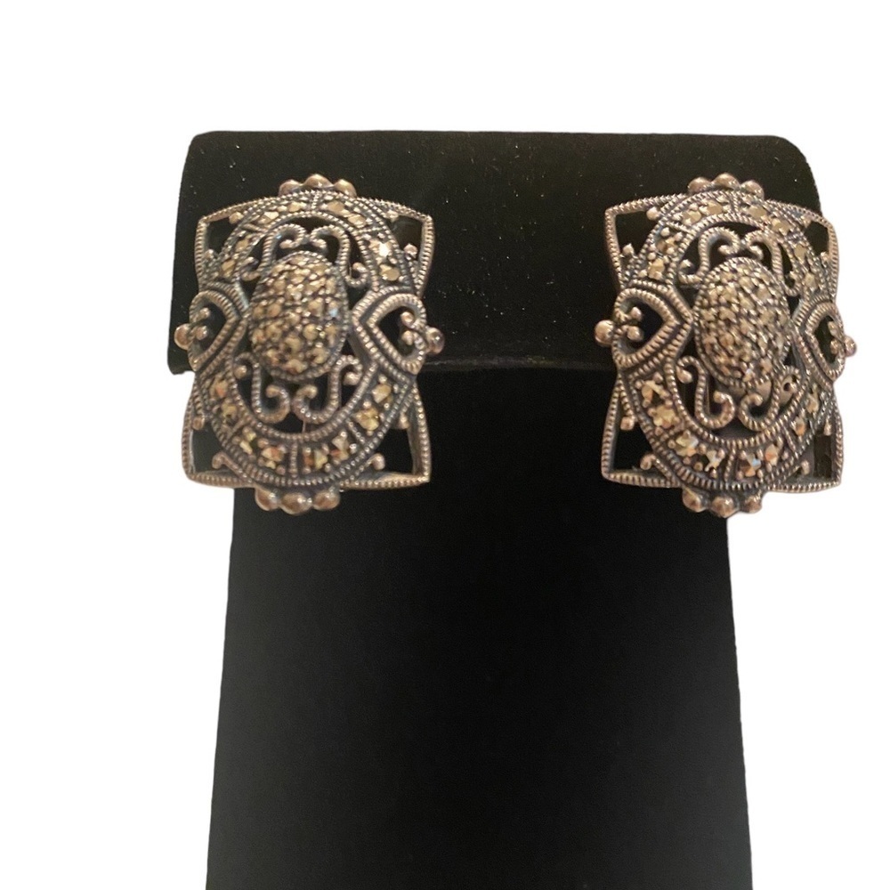 Vintage Marcasite Post Earrings